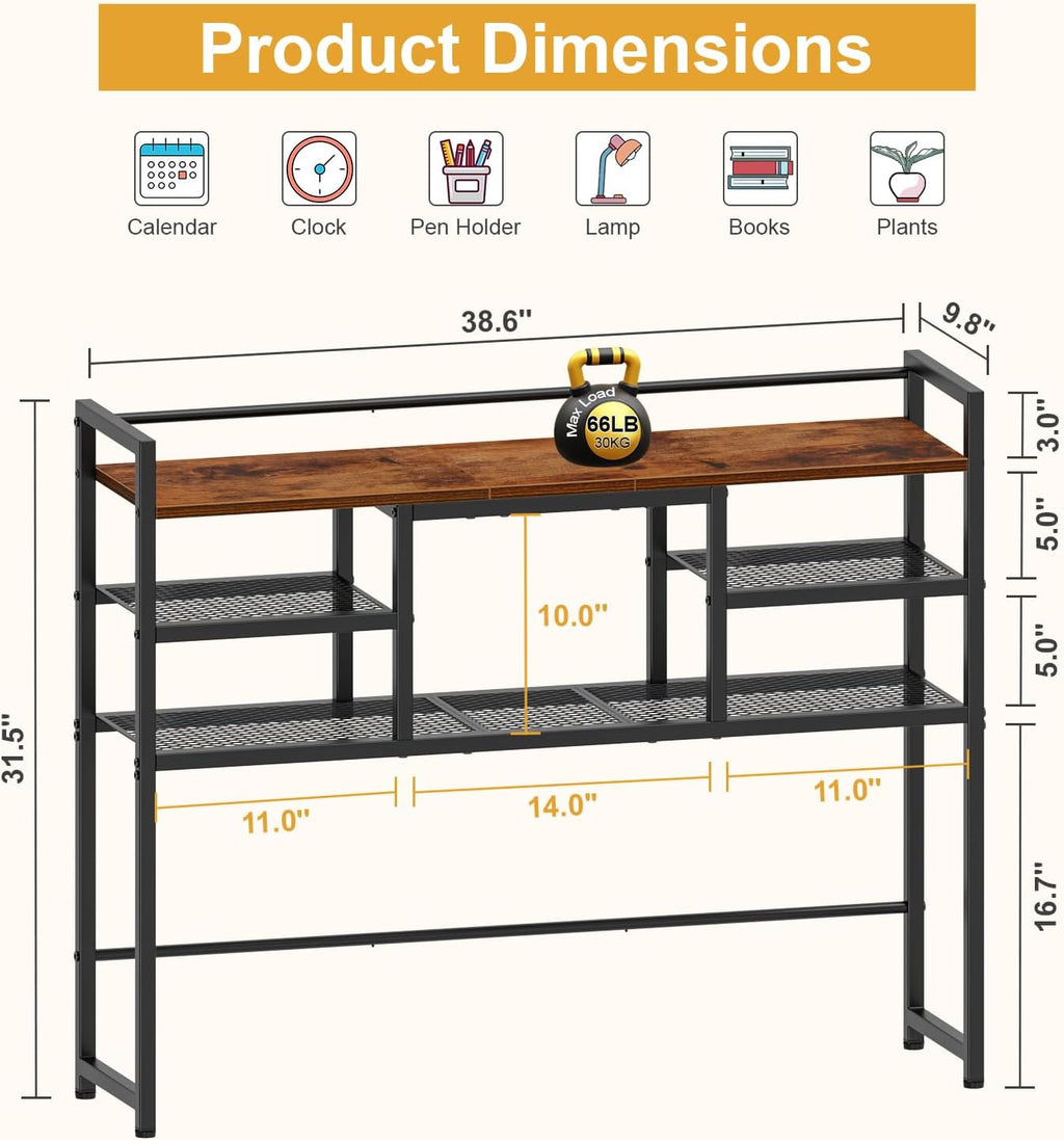 3-Tier Desktop Organizer Shelf