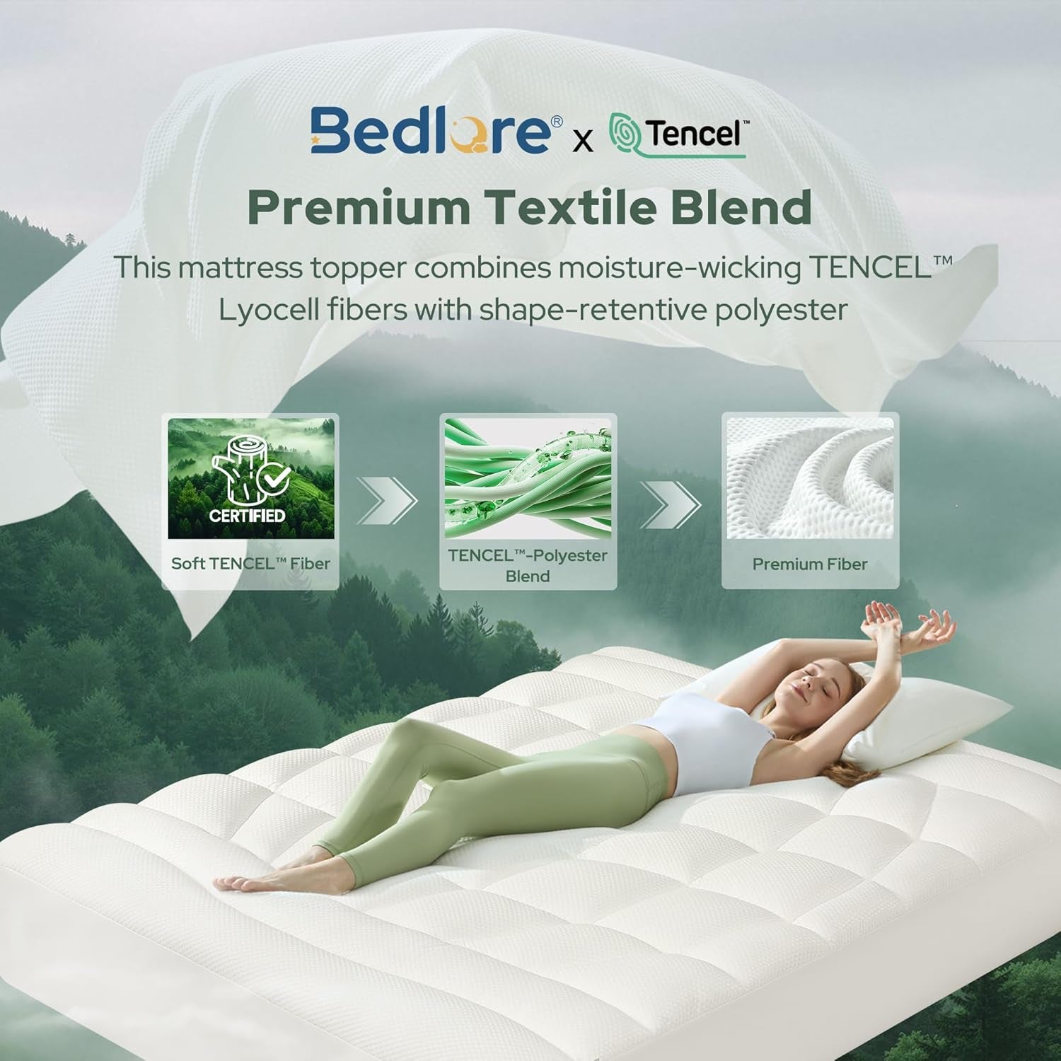 Cooling Pillow-Top Mattress Topper – Twin XL