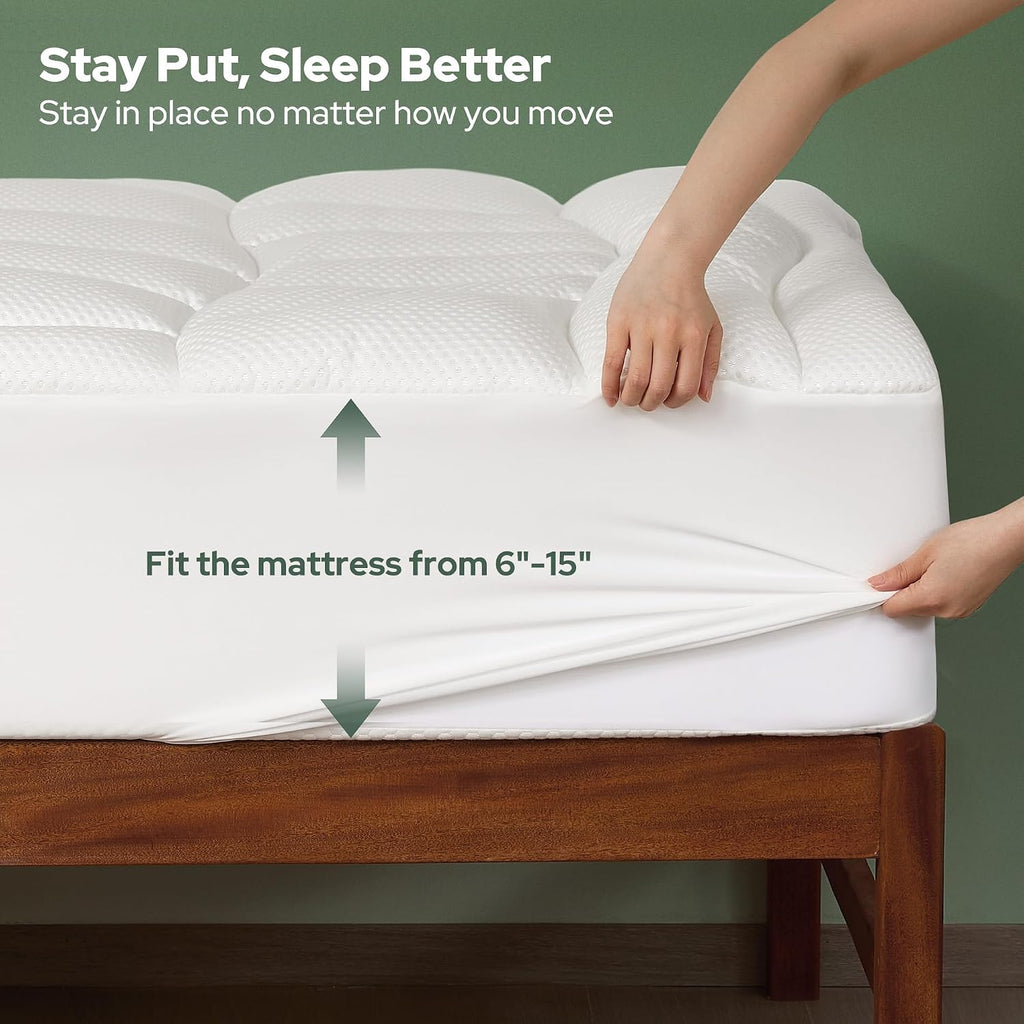 Cooling Pillow-Top Mattress Topper – Twin XL