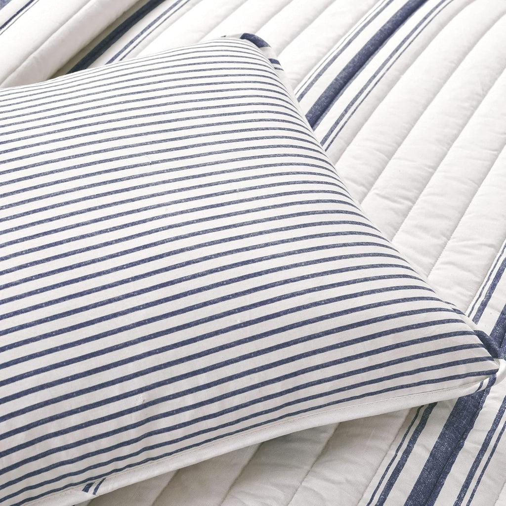 Reversible Farmhouse Stripe Quilt Set – Twin XL