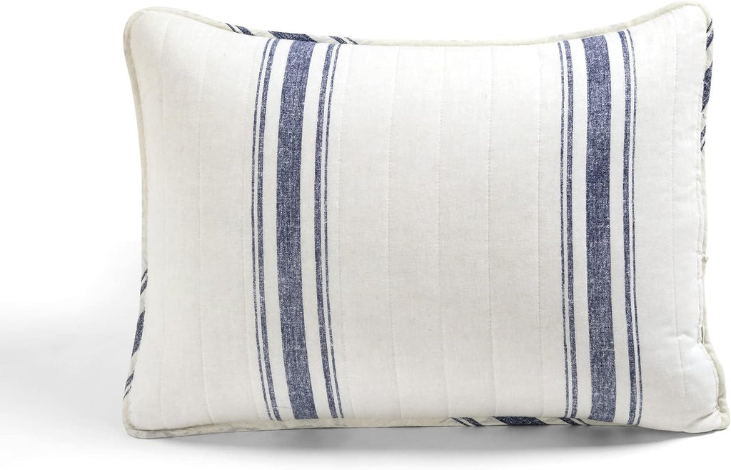 Reversible Farmhouse Stripe Quilt Set – Twin XL