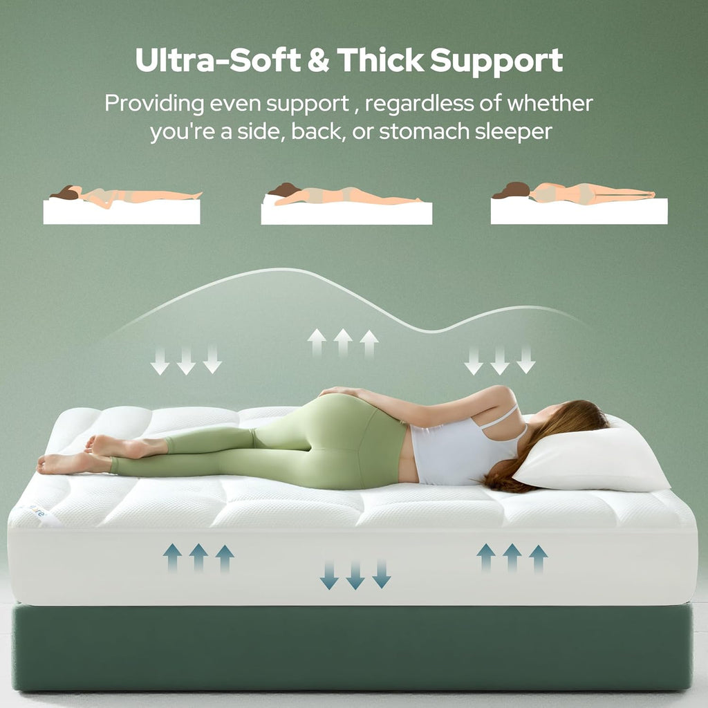Cooling Pillow-Top Mattress Topper – Twin XL