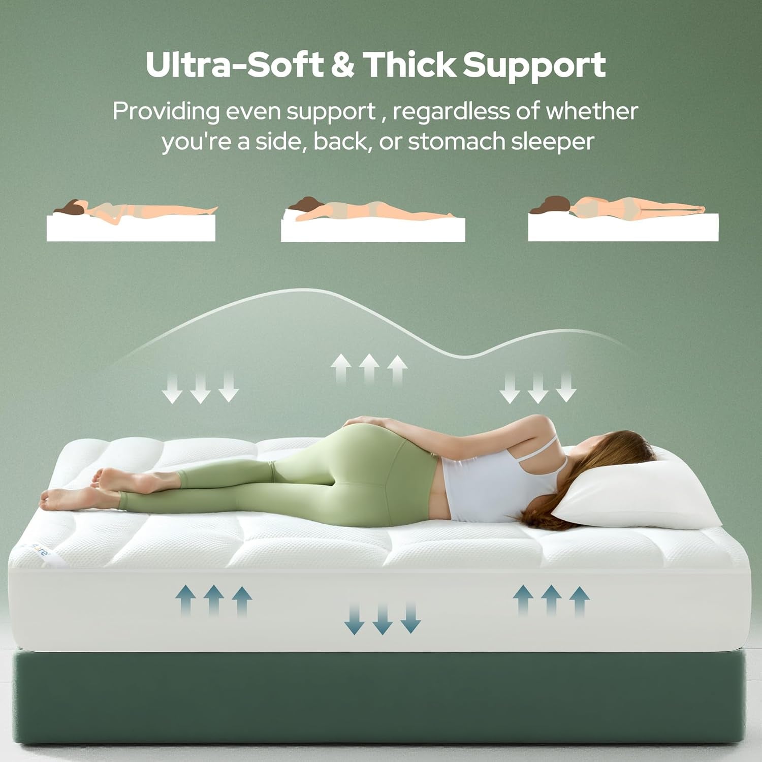 Cooling Pillow-Top Mattress Topper – Twin XL
