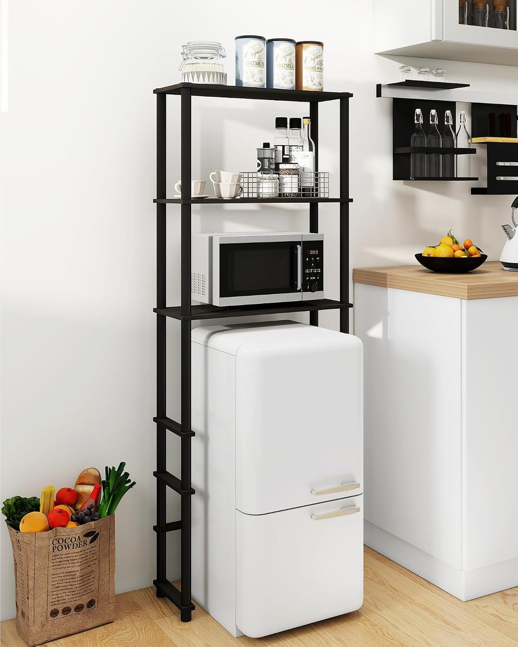3-Tier Mini Fridge & Microwave Stand