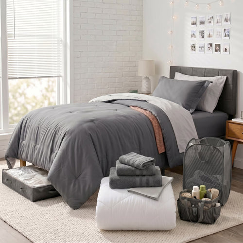 Complete Dorm Essentials Bed-In-A-Bag Set