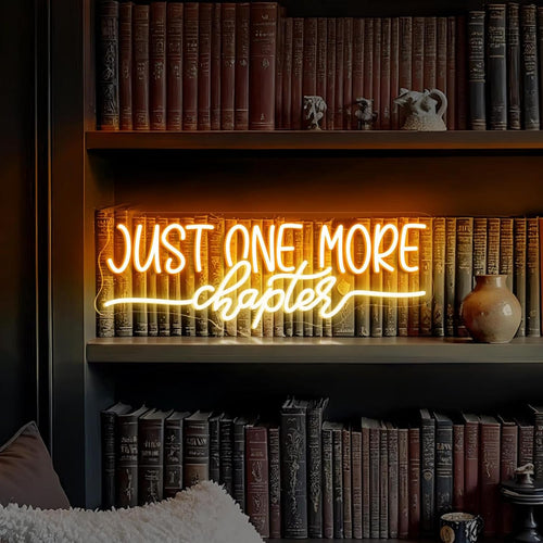 Book Lover Neon Wall Light