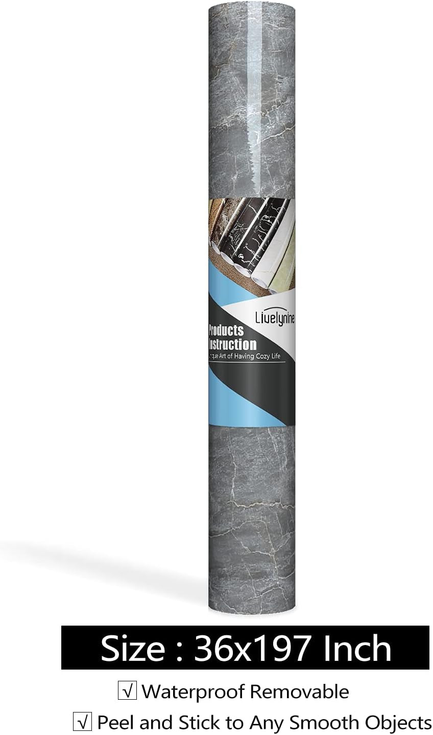 Marble-Look Peel & Stick Countertop Cover
